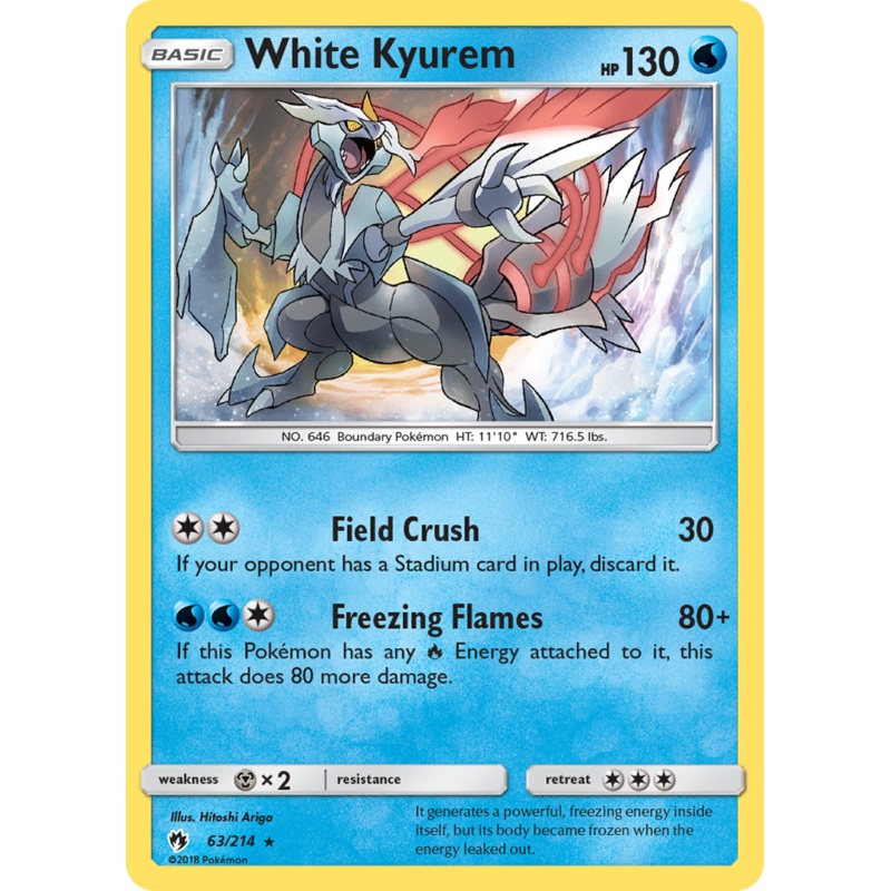 White Kyurem (63/214) [Sun & Moon: Lost Thunder]