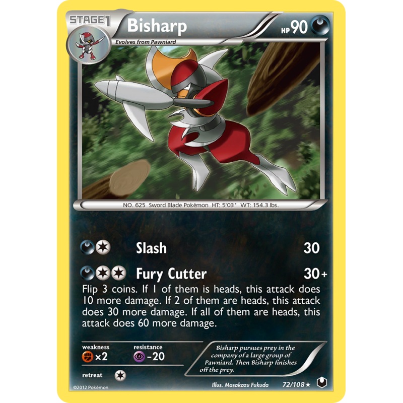 Bisharp (72/108) [Black & White: Dark Explorers]