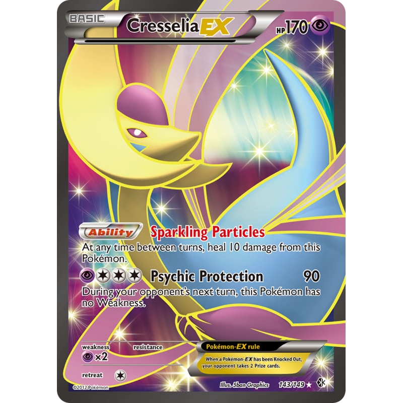 Cresselia EX (143/149) [Black & White: Boundaries Crossed]