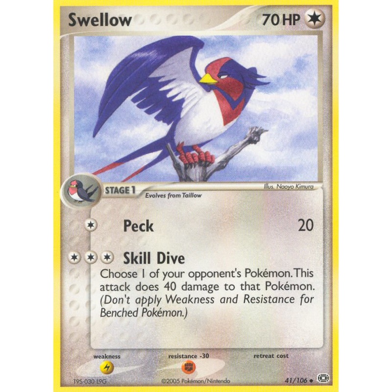 Swellow (41/106) [EX: Emerald]