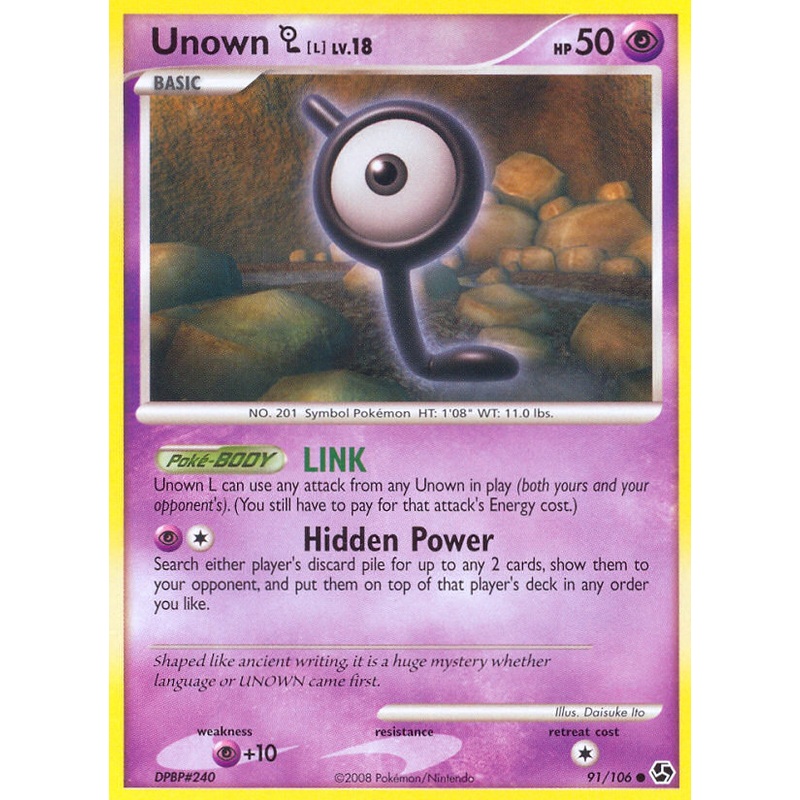 Unown L (91/106) [Diamond & Pearl: Great Encounters]