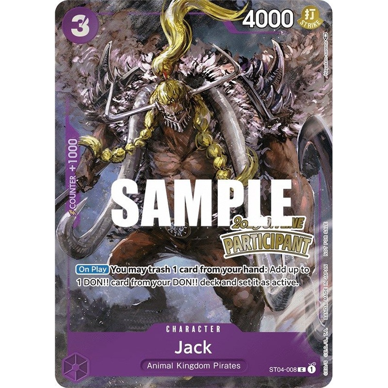 Jack (Offline Regional 2023) [Participant] [One Piece Promotion Cards]