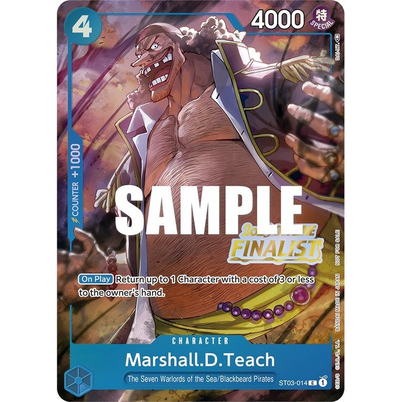 Marshall.D.Teach (Offline Regional 2023) [Finalist] [One Piece Promotion Cards]