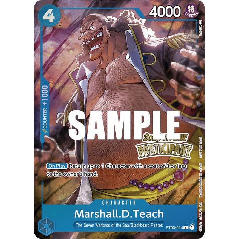 Marshall.D.Teach (Offline Regional 2023) [Participant] [One Piece Promotion Cards]