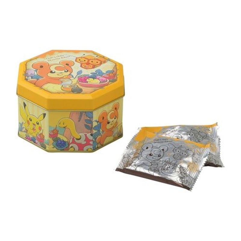 Pokemon Center Original Crispy Honey Waffle Cookies Teddiursa & Combee