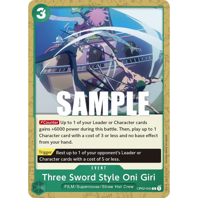 Three Sword Style Oni Giri [Paramount War]