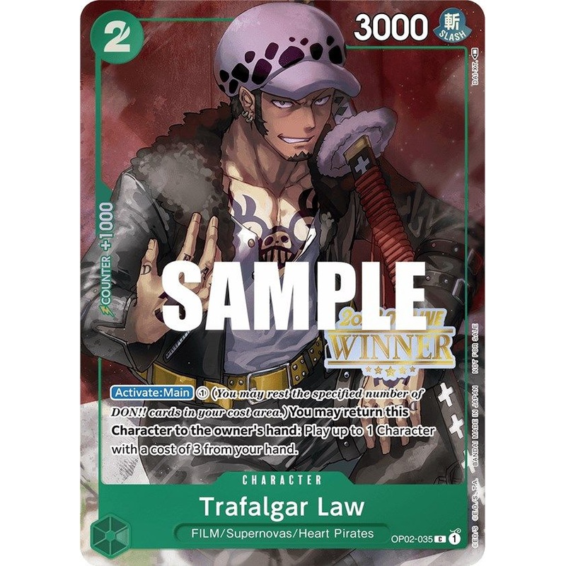 Trafalgar Law (Offline Regional 2023) [Winner] [One Piece Promotion Cards]