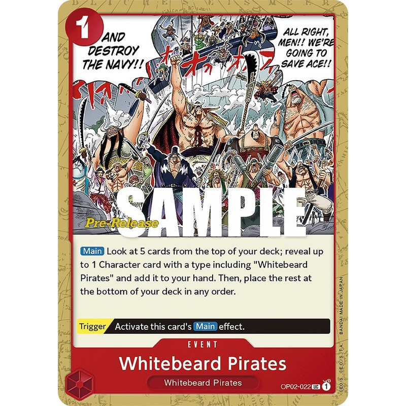 Whitebeard Pirates [Paramount War Pre-Release Cards]