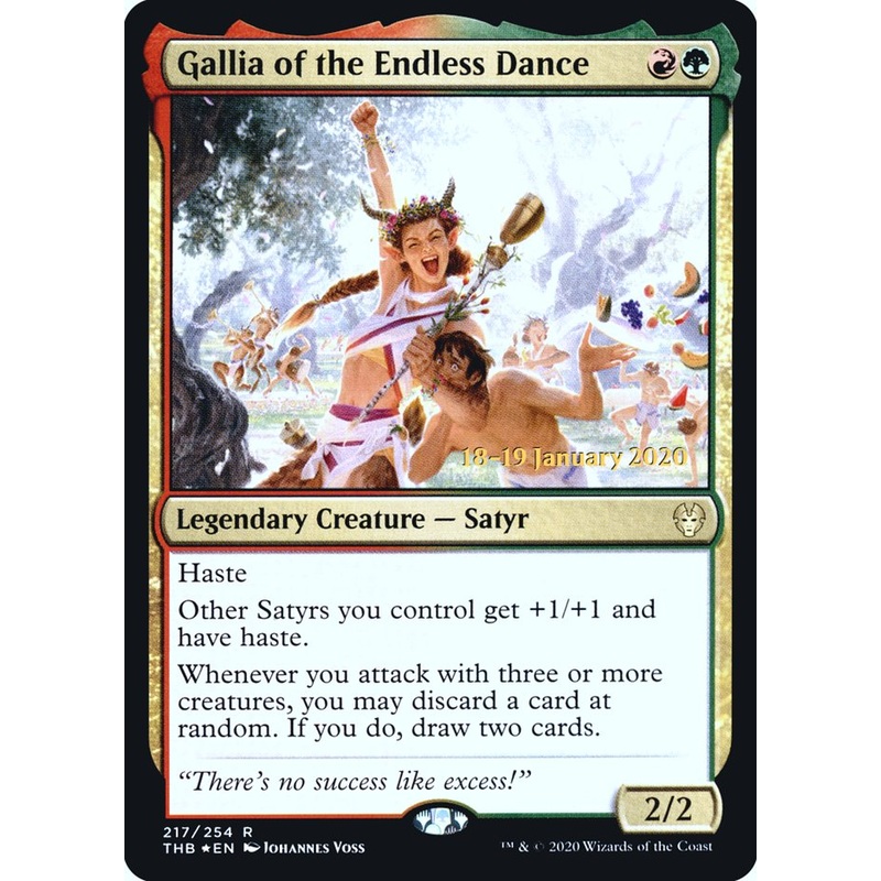 Gallia of the Endless Dance [Theros Beyond Death Prerelease Promos]
