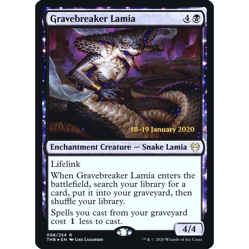 Gravebreaker Lamia [Theros Beyond Death Prerelease Promos]