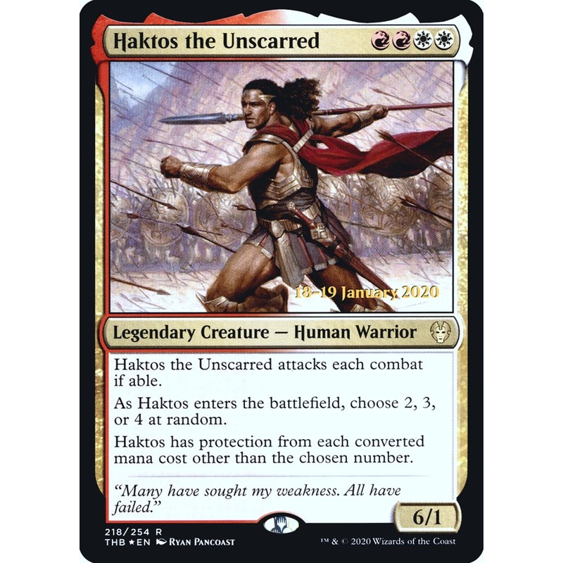 Haktos the Unscarred [Theros Beyond Death Prerelease Promos]