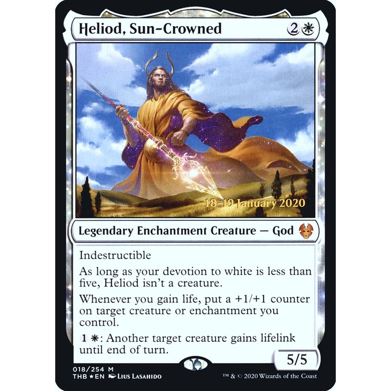 Heliod, Sun-Crowned [Theros Beyond Death Prerelease Promos]