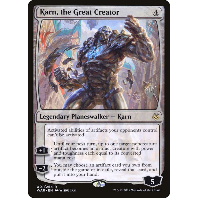 Karn, the Great Creator (Promo Pack) [War of the Spark Promos]
