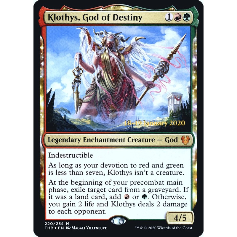 Klothys, God of Destiny [Theros Beyond Death Prerelease Promos]