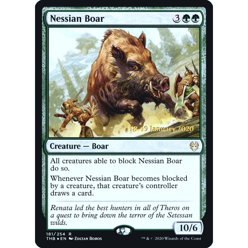 Nessian Boar [Theros Beyond Death Prerelease Promos]