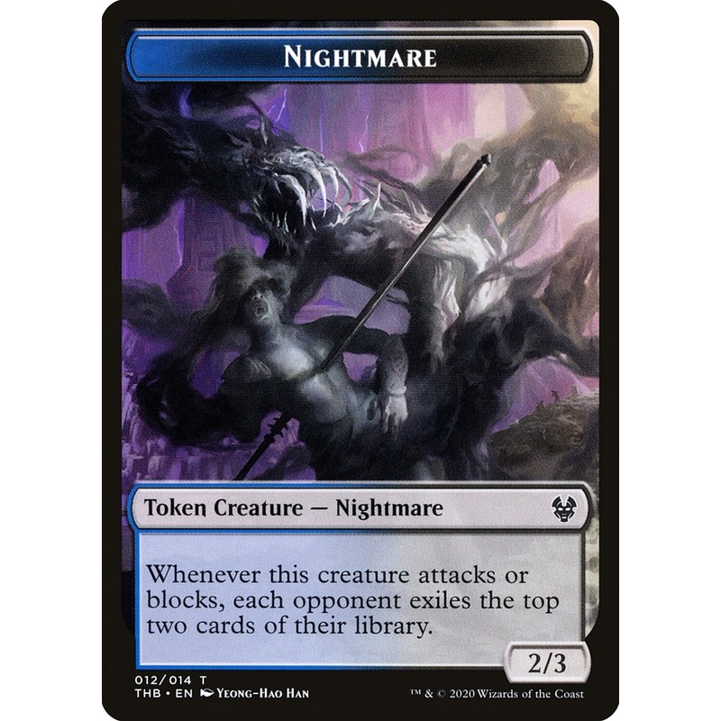 Nightmare Token [Theros Beyond Death Tokens]