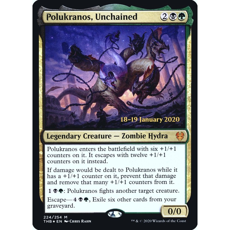 Polukranos, Unchained [Theros Beyond Death Prerelease Promos]
