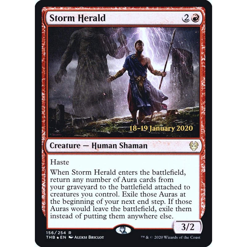 Storm Herald [Theros Beyond Death Prerelease Promos]