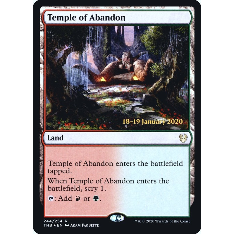 Temple of Abandon [Theros Beyond Death Prerelease Promos]