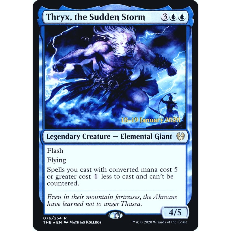 Thryx, the Sudden Storm [Theros Beyond Death Prerelease Promos]