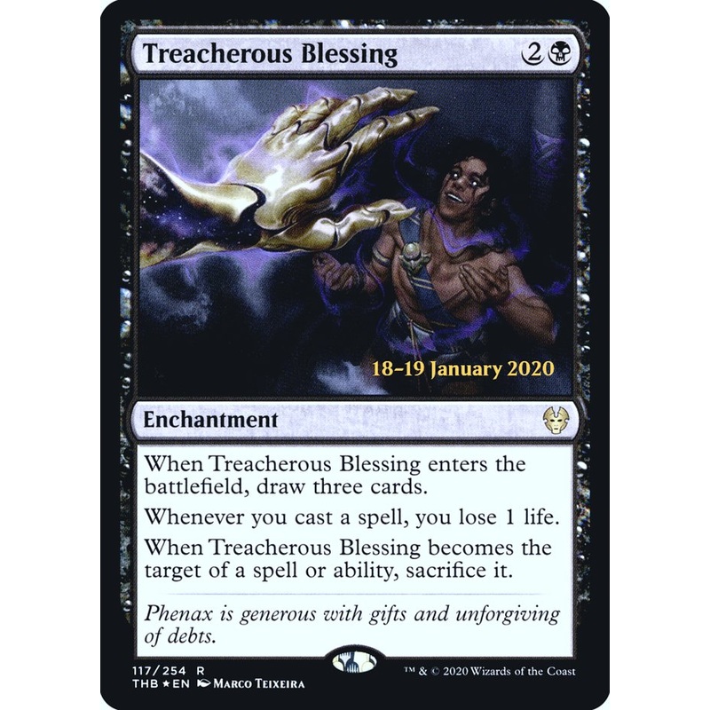 Treacherous Blessing [Theros Beyond Death Prerelease Promos]