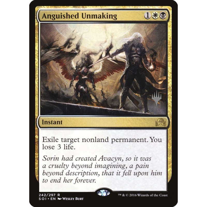 Anguished Unmaking (Promo Pack) [Shadows over Innistrad Promos]