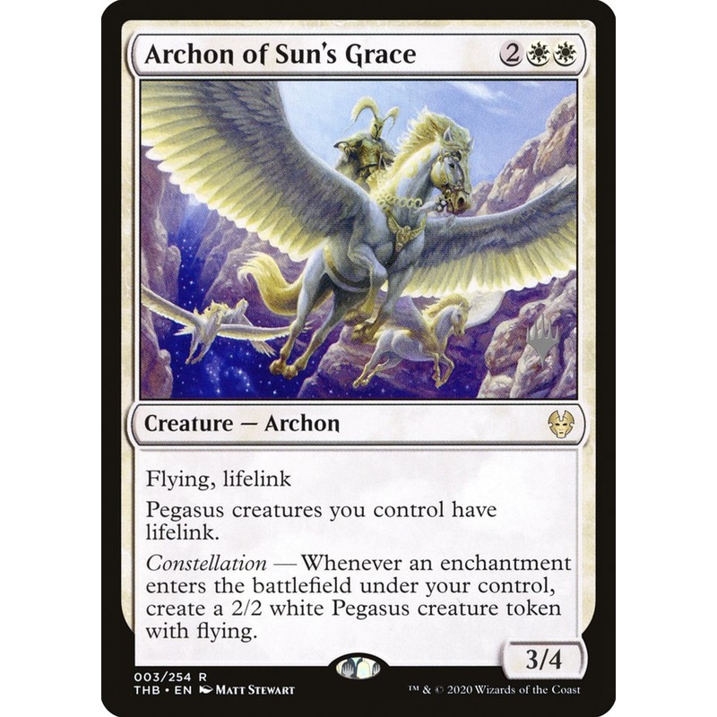 Archon of Sun's Grace (Promo Pack) [Theros Beyond Death Promos]