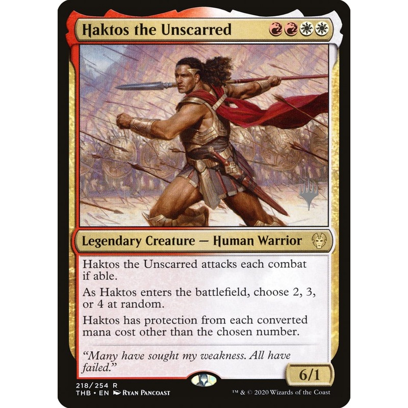 Haktos the Unscarred (Promo Pack) [Theros Beyond Death Promos]