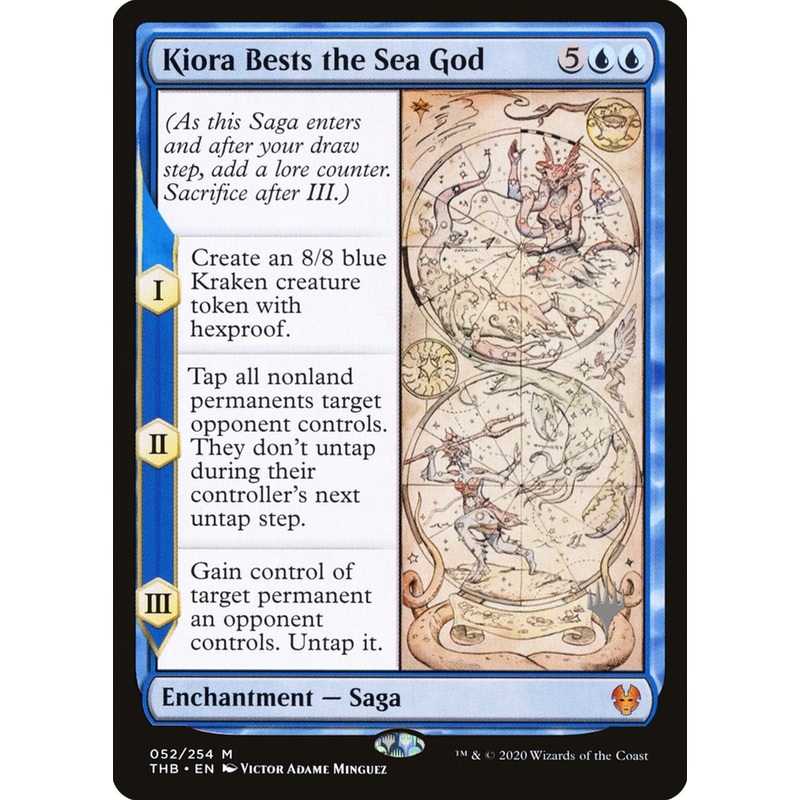Kiora Bests the Sea God (Promo Pack) [Theros Beyond Death Promos]
