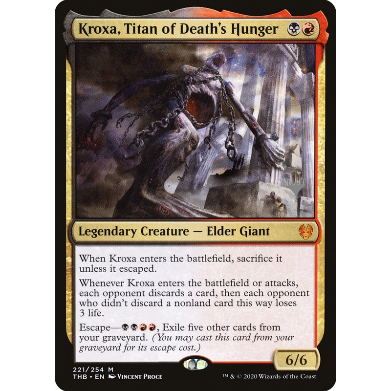 Kroxa, Titan of Death's Hunger (Promo Pack) [Theros Beyond Death Promos]