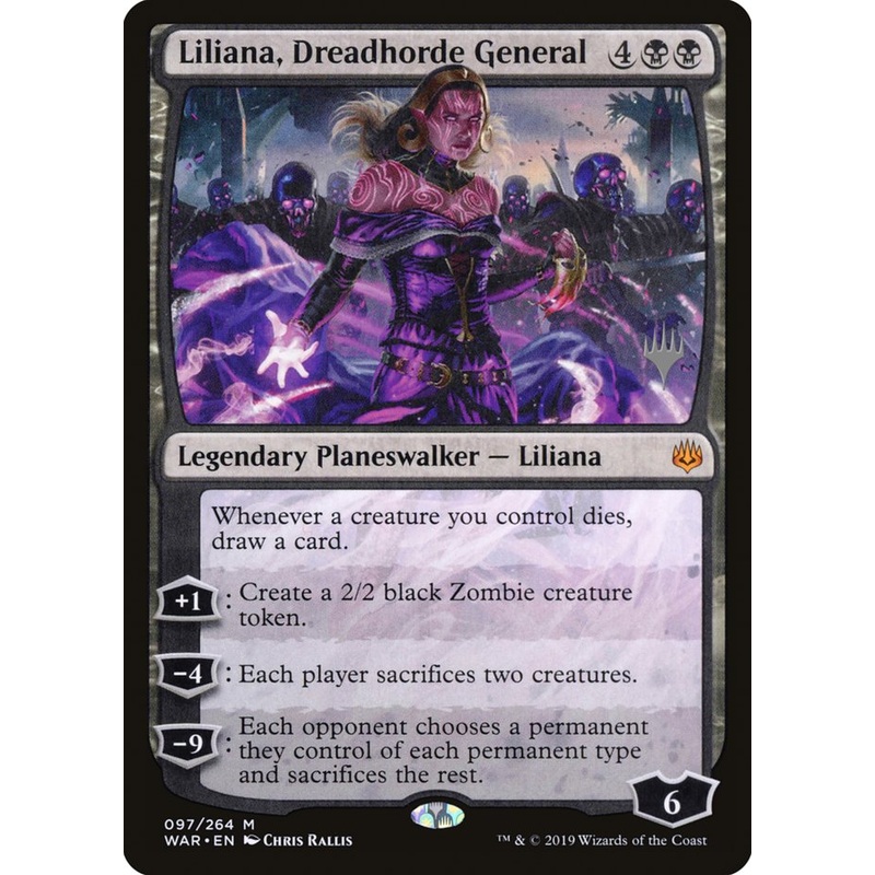 Liliana, Dreadhorde General (Promo Pack) [War of the Spark Promos]