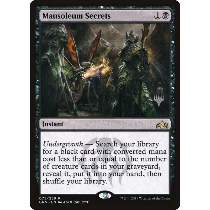 Mausoleum Secrets (Promo Pack) [Guilds of Ravnica Promos]