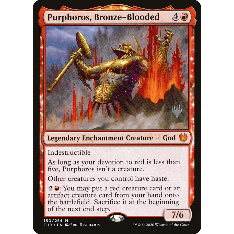 Purphoros, Bronze-Blooded (Promo Pack) [Theros Beyond Death Promos]