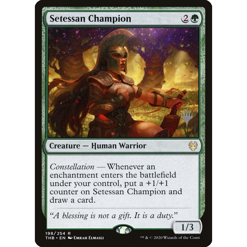 Setessan Champion (Promo Pack) [Theros Beyond Death Promos]