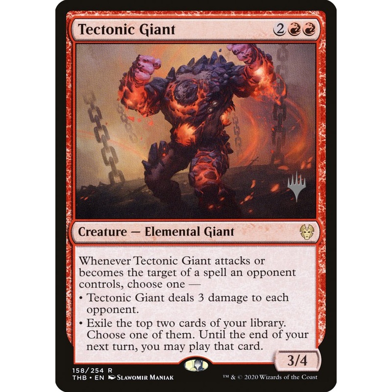 Tectonic Giant (Promo Pack) [Theros Beyond Death Promos]