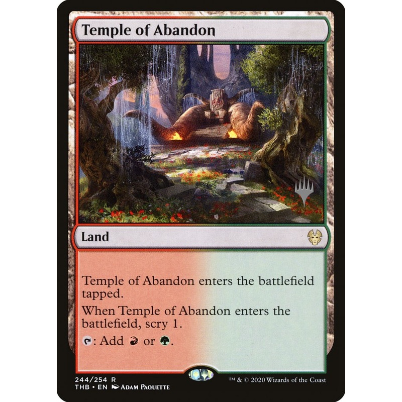 Temple of Abandon (Promo Pack) [Theros Beyond Death Promos]