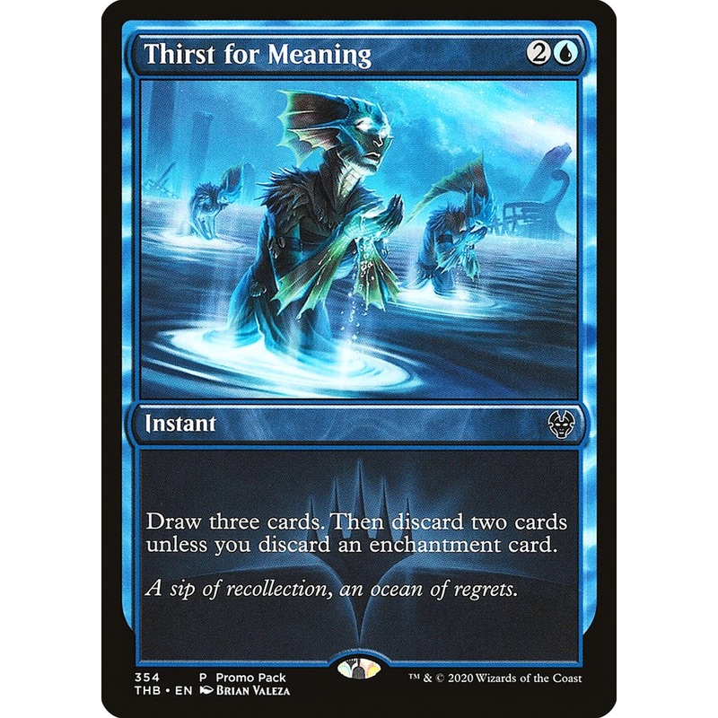 Thirst for Meaning (Promo Pack) [Theros Beyond Death Promos]