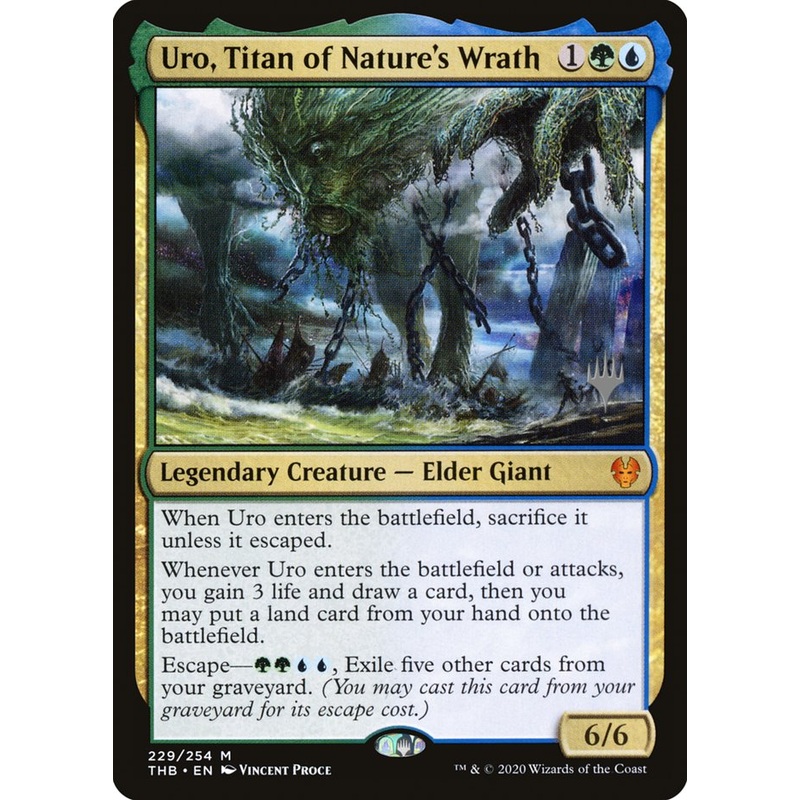 Uro, Titan of Nature's Wrath (Promo Pack) [Theros Beyond Death Promos]