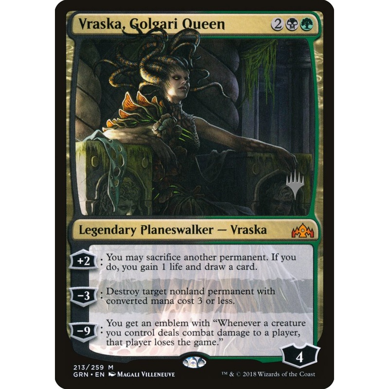 Vraska, Golgari Queen (Promo Pack) [Guilds of Ravnica Promos]