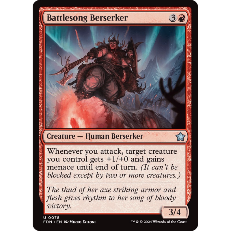 Battlesong Berserker [Foundations]