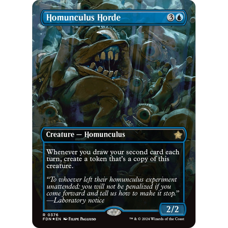 Homunculus Horde (Borderless) (Mana Foil) [Foundations]
