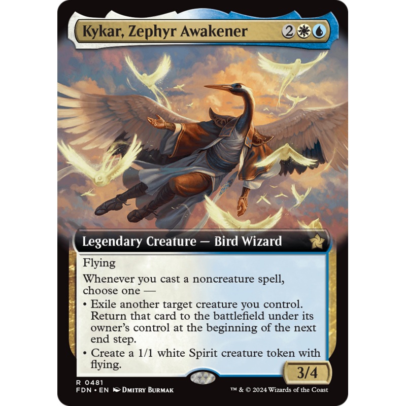Kykar, Zephyr Awakener (Extended Art) [Foundations]