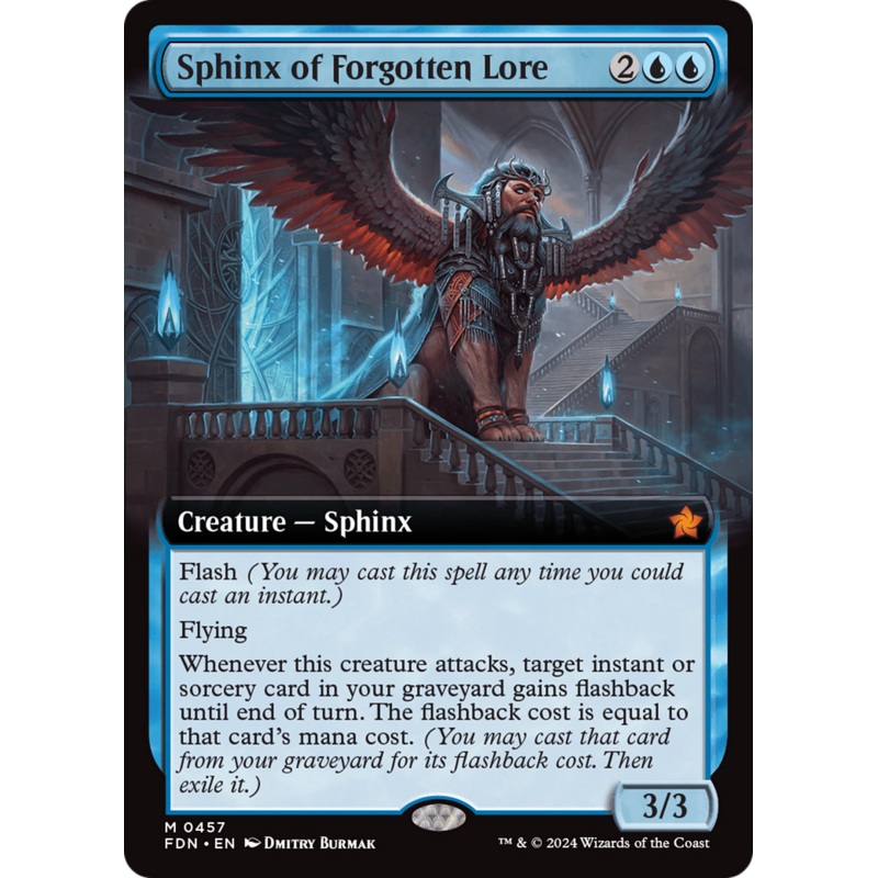 Sphinx of Forgotten Lore (Extended Art) [Foundations]