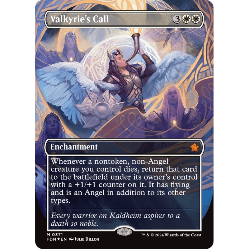 Valkyrie's Call (Borderless) (Mana Foil) [Foundations]
