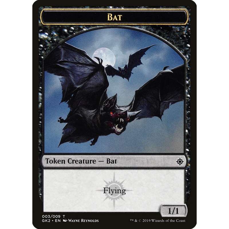 Bat // Spirit (010) Double-Sided Token [Ravnica Allegiance Guild Kit Tokens]