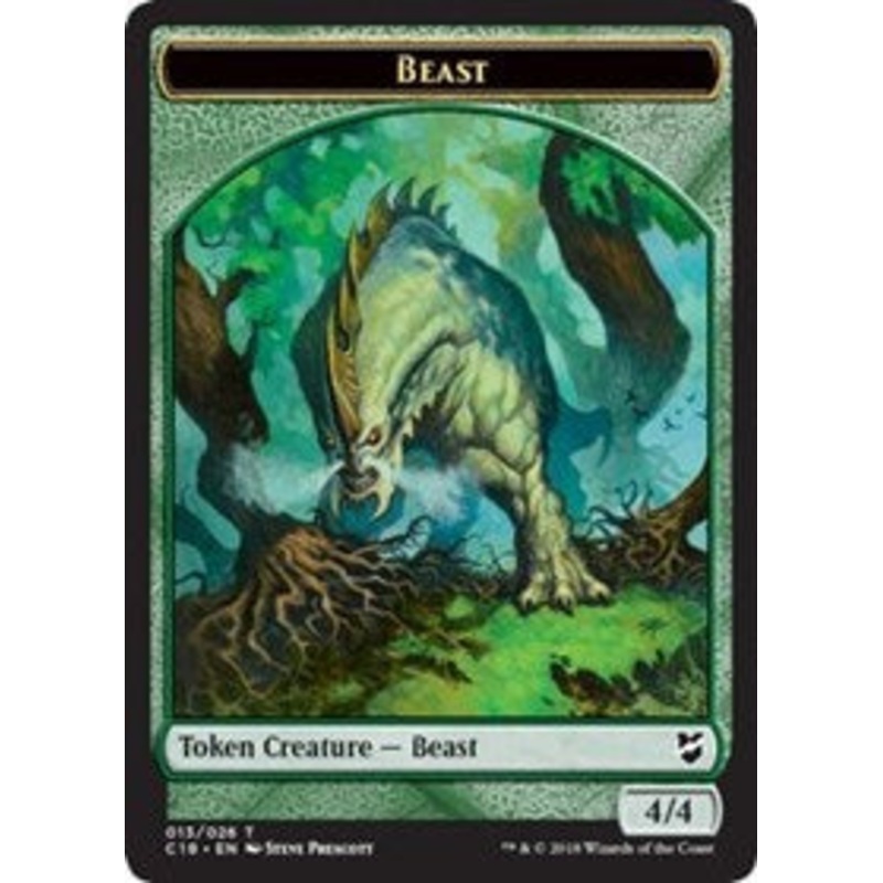 Beast (013) // Plant Double-Sided Token [Commander 2018 Tokens]
