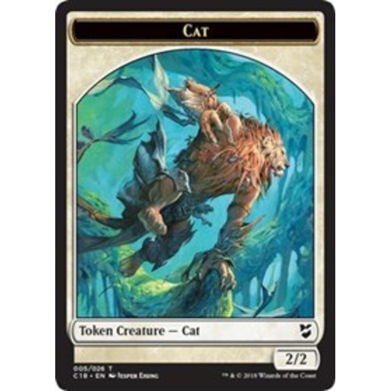 Cat // Soldier Double-Sided Token [Commander 2018 Tokens]