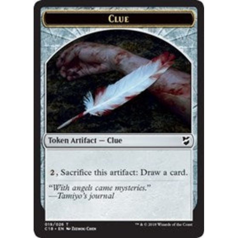 Clue // Construct (021) Double-Sided Token [Commander 2018 Tokens]