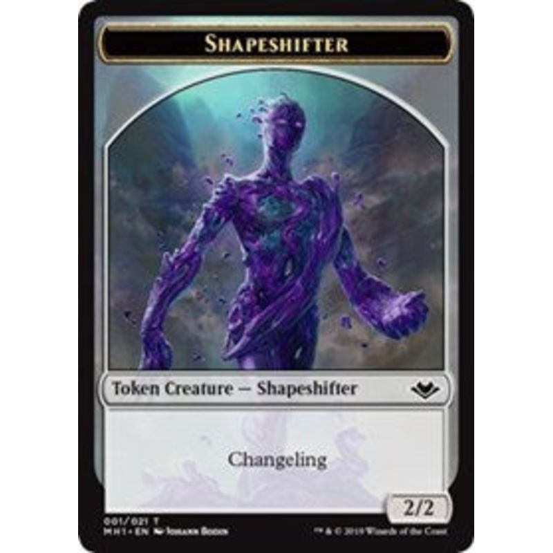 Shapeshifter (001) // Wrenn and Six Emblem (021) Double-Sided Token [Modern Horizons Tokens]