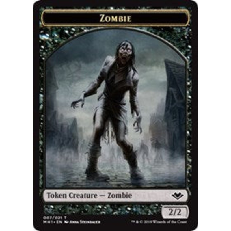 Zombie (007) // Construct (017) Double-Sided Token [Modern Horizons Tokens]